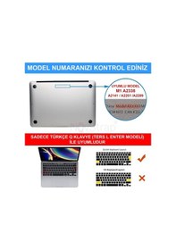 Resim Apple Uyumlu MacBook Pro 13 Inç M1 A2338 Kılıf + Klavye Kılıfı + Film 