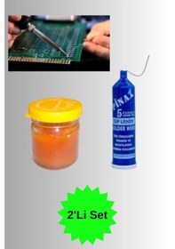 Resim Hafser 2'li Lehim Seti Lehim Teli Ve Lehim Pastası Havya Teli Havya Pastası 