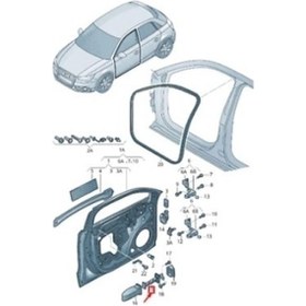 Resim A1 10- Kapı Gergisi Ön Sağ-sol Vw8x4837249b 8x4837249b 