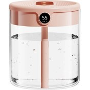 Resim H2O Hava Nemlendiricisi 2l Kapasite LCD Nem ile Çift Meme Ekran Esansiyel Yağ Difüzör Taşınabilir Usb, Pembe (Yurt Dışından) 