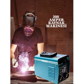 Resim Rowermax Pro MMA-200T Amper Profesyonel Dijital Göstergeli Çift Kart Soğutmalı Inverter Kaynak Makinesi 