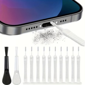 Resim 12 parça set darbe dayanıklı küçük fırça delikleri, aralık temizliği, duş başlığı temizliği, telefon deliği temizliği, klavye temizliği, klavye temizliği 