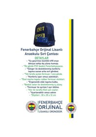 Resim Fenerbahçe Orijinal Lisanslı Anaokulu Çantası Fb Sarı Lacivert Çanta 010 Lacivert 