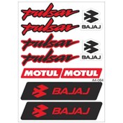 Resim Gogo Bajaj Pulsar A4 Sticker Kırmızı 
