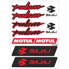 Resim Gogo Bajaj Pulsar A4 Sticker Kırmızı 