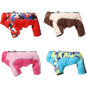 Resim Köpek Yağmurluk Tulum 56724 - Mavi kamuflaj / 2XL 