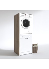 Resim Kenzlife Çamaşır-Bulaşık Makinesi Dolabı Borya Crd 180*70*60 Banyo Kapaksız Arkalıksız Çok Renkli 