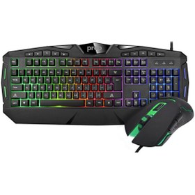 Resim KMG01 RGB Aydınlatma Kablolu Klavye Mouse Set 