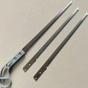 Resim Metal ve plastik saplı Japon tarzı mini el testere seti, Bahçe, alçıpan ve ağaç budaması için dayanıklı testere bıçakları - Çeşitli ataşmanlara sahip çok yönlü alet, Manuel elektriksiz çalışma 