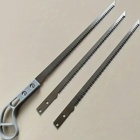 Resim Metal ve plastik saplı Japon tarzı mini el testere seti, Bahçe, alçıpan ve ağaç budaması için dayanıklı testere bıçakları - Çeşitli ataşmanlara sahip çok yönlü alet, Manuel elektriksiz çalışma 