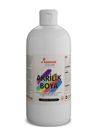 Resim Red Rose Beyaz Akrilik Boya 500 G 