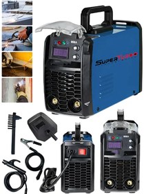 Resim SUPERTURBO MMA-200A Dijital Ekranlı Kaynak Makinesi – Çift Kartlı, Otomatik, Fan Soğutmalı, 200A Çanta Tipi 