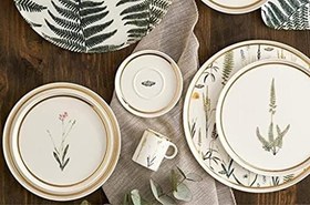 Resim Porland Botanical 19 Parça 6 Kişilik Pasta&Çay Takımı 