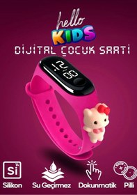 Resim EMİN ENSAR HOME Akıllı Çocuk Kol Saati Güvenli Led Su Geçirmez Silikon Dokunmatik Süper Kahraman Figürlü 