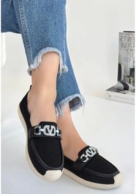 Resim Wata Siyah Triko Ayakkabı Kadın Babet Siyah 