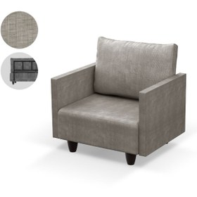 Resim Gaga Mobilya Saka Tekli Koltuk (AÇIK GRİ) 