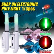 Resim Tekli Çift Zilli Atma Kamışı Elektronik Kamış Işık Klips Lambası Parlayan Çubuk Flaş LED Çıkarılabilir Gece Balıkçılık Aksesuarları Uyarıcı CR425 Pilsiz 