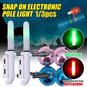 Resim Tekli Çift Zilli Atma Kamışı Elektronik Kamış Işık Klips Lambası Parlayan Çubuk Flaş LED Çıkarılabilir Gece Balıkçılık Aksesuarları Uyarıcı CR425 Pilsiz 