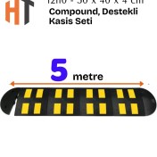 Resim Kauçuk Yol Kasisi, Destekli Kasis Seti 5 Metre 
