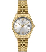 Resim Daniel Klein Dke.1.10781-2 Taşlı Tasarım Bombeli Takvim 3 Atm Su Geçirmezlik Altın Renk Kadın Kol Sa 