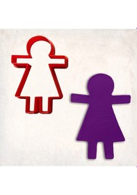 Resim Kağıt Bebek Kurabiye Kalıbı Şekillendirici Kopat KIrmızı 