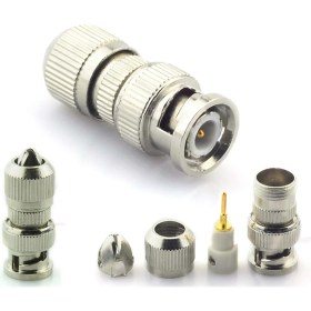Resim Ramtech Bnc Fiş Konnektör Gümüş Vidalı 233028 