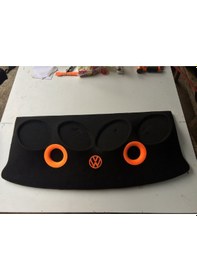 Resim Volkswagen Golf 7 Pandizot 4lü Oval Hoparlörlü Polyesterli 2 Portlu Kabartmalı 