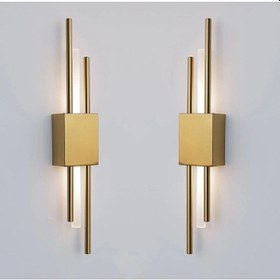 Resim Kirpi Ledli Ve Elektirikli Boru Aplik Gold 