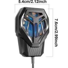 Resim Fibaks S10 Profesyonel Gaming Telefon Soğutucu Fan - Hızlı ve Sessiz Radyatör, Type-C, Klipsli Tasarım 