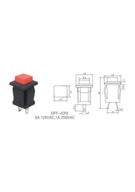 Resim Ic-180k Plastik Buton Yaylı 2p Pbs15b 