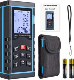 Resim Profesyonel 40 Metre Dijital Lazer Metre Ölçer Lcd Ekran, Su Terazili, Alan Hacim 