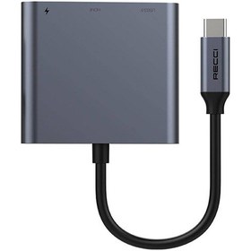 Resim Recci Rh05 Type-c To Type-c Pd100w/hdmı 4k 30hz/usb3.0 Destekli 3in1 Hub Çoğaltıcı 
