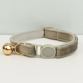 Resim Cat collar Safety Bell cat collar 92726 - LIGHT BROWN Collar / L 