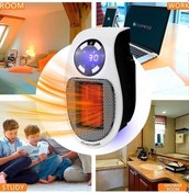 Resim Flybuy 500w Hızlı Isıtma Seramik Isıtıcı - Dijital Termostat Ve Zamanlayıcı Uzaktan Kumandalı Taşınabilir Alan Isıtıcı, Ev Ve Ofis İçin Ideal 