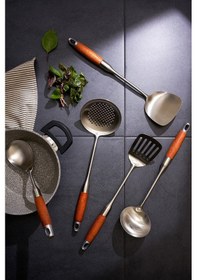 Resim Emsan Woody Paslanmaz Çelik Izgara Spatula 