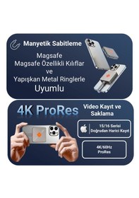 Resim Jeyı Gripchip İ9-heart Manyetik M.2 2230 Nvme Ssd Kutusu - Magsafe-prores Kayıt-8k/4k Ekran Paylaşımı-10gbps Usb 3.2 Gen2-100w Pd Şarj Destekli Disk Kutusu 