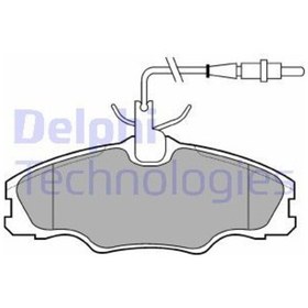 Resim DELPHI LP985 On Fren Balatasi P406 P406 Ym 1.6 1.8 16V 1.8 8V 1.9Td Estate 1.8 16V 1.9 Td (Fisli) 425131 (WA559824) 