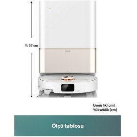 Resim Homend Alex 50 Pro AI Destekli Akıllı Robot Süpürge 28000 PA Emiş Güçlü Beyaz 
