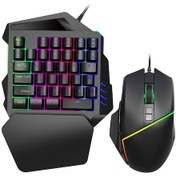 Resim Tenfowee "hxsj A876+v100 Profesyonel Oyun Klavye Ve Mouse Seti - Rgb Aydınlatma, Ayarlanabilir Dpı, Çoklu Dil Desteği" Diğer 