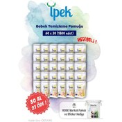 Resim İpek 60'lı 30 Al 27 Öde Bebek Temizleme Pamuğu Ve Rosie Pamuk Hediye 