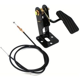 Resim Elmpaly Siyah Üç Tekerlekli Araç Gaz Pedalı Geliştirilmiş Gaz Çıkışı Pil Gerekmez 