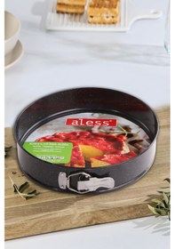 Resim Aless Yanmaz Yapışmaz 24 Cm Kelepçeli Kek Kalıbı Siyah 