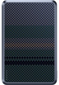 Resim Benks Mp15 Armorgo M-safe Özellikli Aurora Serisi Aramid Fiber Powerbank 15w 5000mah Siyah-yeşil 