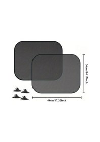 Resim Willowhaven 17.32x14.17 İnç Araç Güneşlik Seti: Yan Arka Cam Nylon Güneşlik, Parlaklık Önleyici Ve Gizlilik 