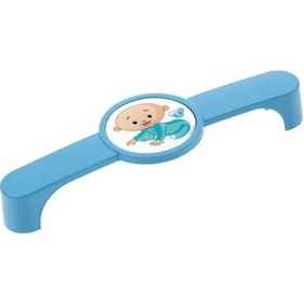 Resim Hırdavatım Çocuk Odası Mavi Bebek Dolap Mobilya Kulp,Düğme,Askı 1 Adet (Sert 