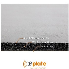 Resim Dbplate Kaput Motor Odası Yalıtımı( Araç Ses Yalıtımı) Db Plate 