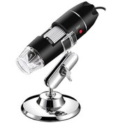 Resim Jeehugo Usb Mikroskop Dijital El Tipi 1600x Büyütme, 8 Led Işık Kaynağı, Manuel Odaklama, Type-c Adaptörü İle Endüstriyel Denetim 