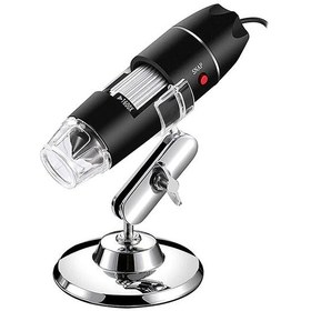 Resim Jeehugo Usb Mikroskop Dijital El Tipi 1600x Büyütme, 8 Led Işık Kaynağı, Manuel Odaklama, Type-c Adaptörü İle Endüstriyel Denetim 