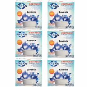 Resim Saban 6 Adet 2x250 gr Nem Alıcı Rutubet Giderici Yedek Tablet Lavanta 