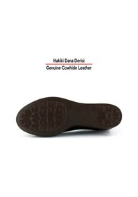 Resim Erkan Saçmacı Mabel Kahverengi Hakiki Dana Derisi Yuvarlak Burun Dolgu Topuklu Günlük Ayakkabı Kahverengi 